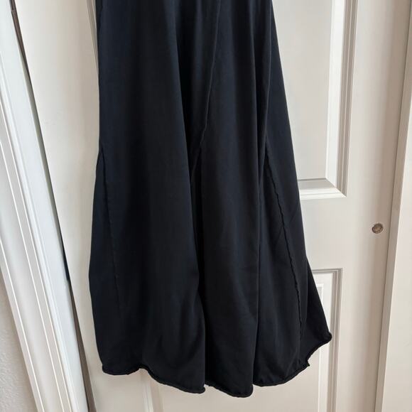 Free-est by Free People Brentwood Maxi Puff Sleeve Sz SP Cotton Basic Minimalist - Picture 12 of 13